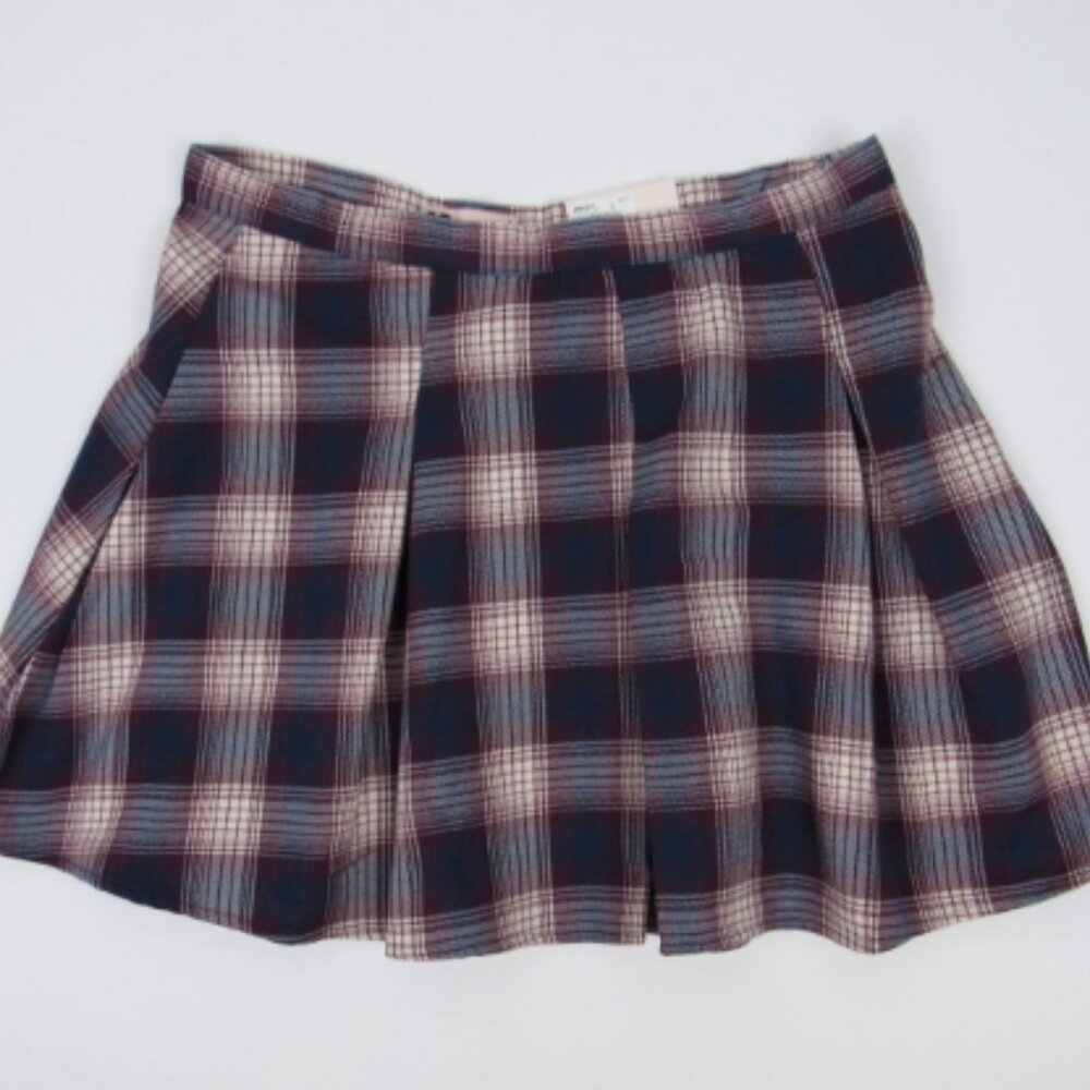 Pleated Mini Skirt Size 7 New SO High Rise Side Zipper & Hook & Eye Closure